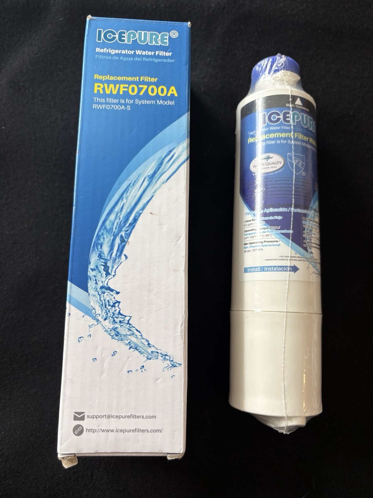 2-NEW/SEALED – IcePure RWF0700A Water Filter *** FREE SHIPPING ***