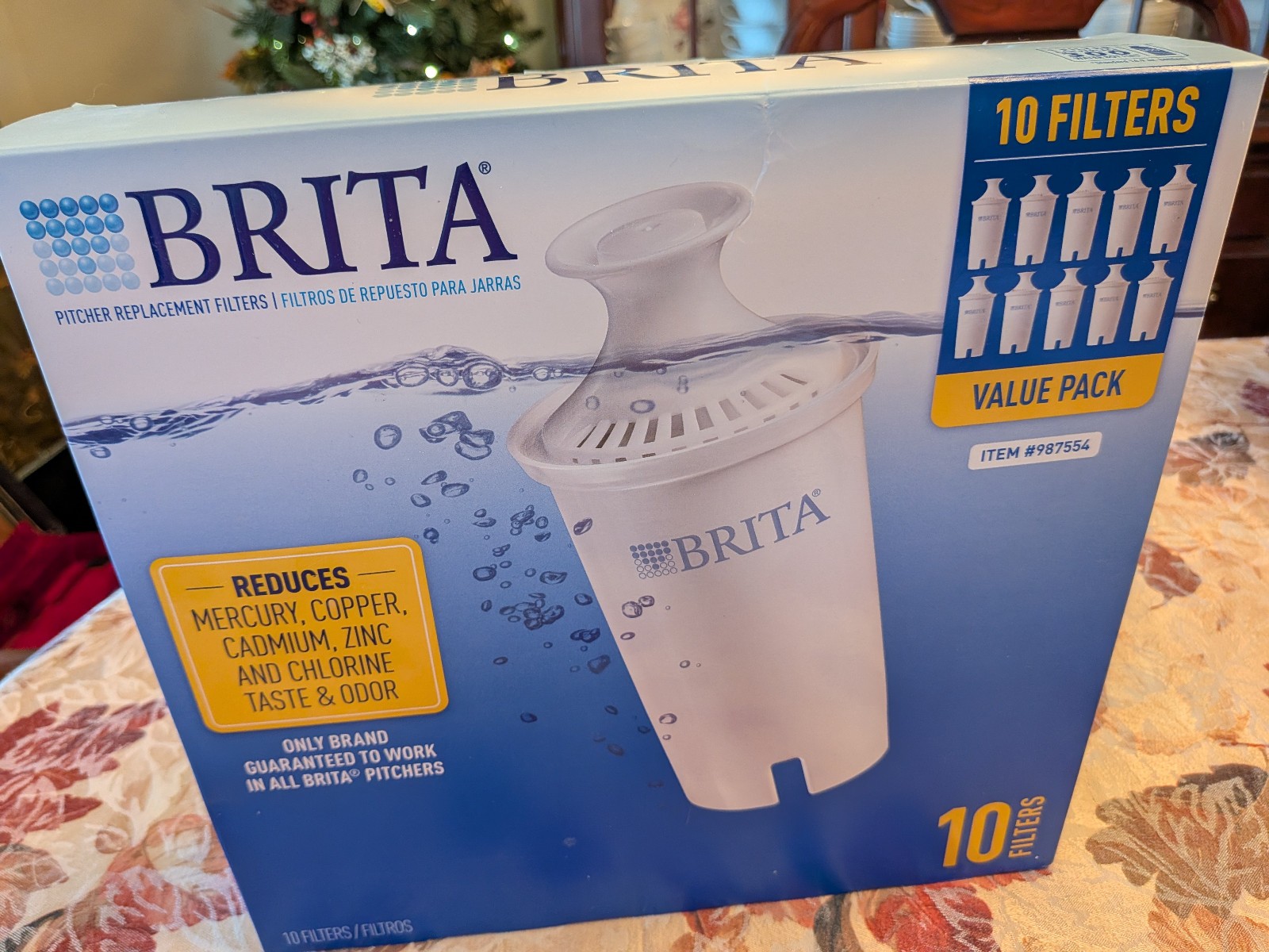 Brita Pitcher Replacement Filters Value Pack – 10 Pack Of Filter – 987554 NIB