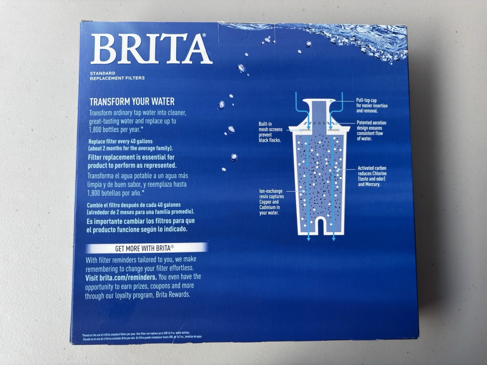 Brita 987554 Pitcher Standard Replacement Filters – 10 Pack Brand New & Sealed