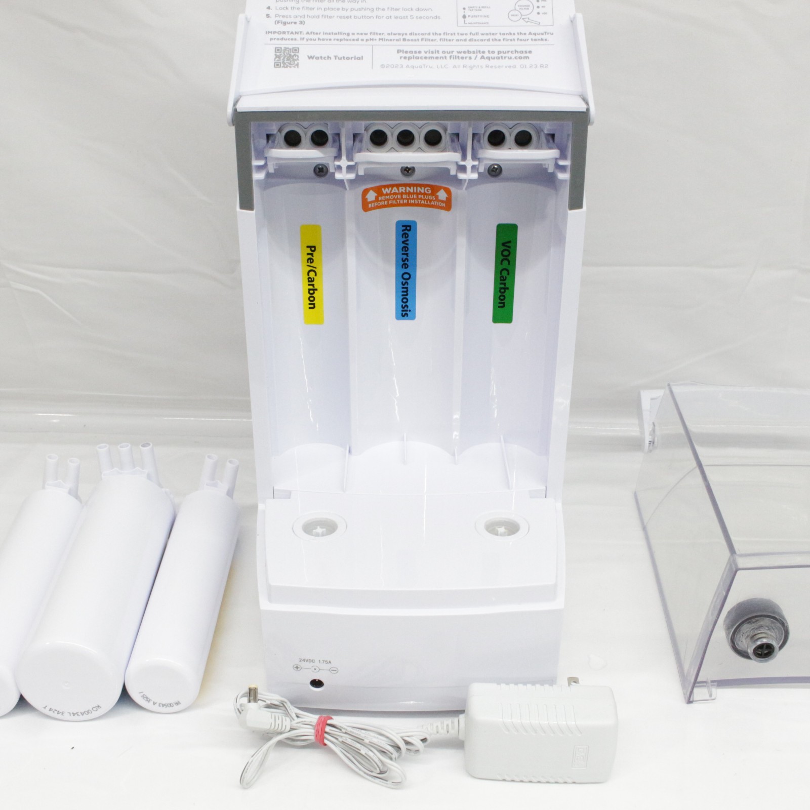 Aquatru Carafe Countertop Reverse Osmosis Water Purifier AT100 Missing Carafe