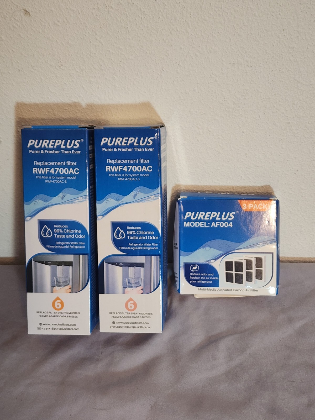 PUREPLUS Replacement Filter RWF4700AC-S 2 Pack With 3 Pack Carbon AirFilter