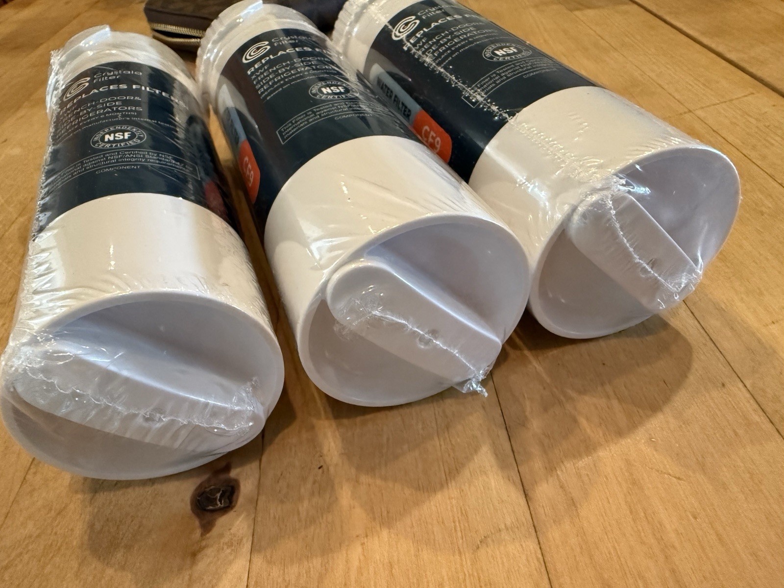 3 Crystala Replacement Water Filters XWF French Door &Side-by-side Refrigerators