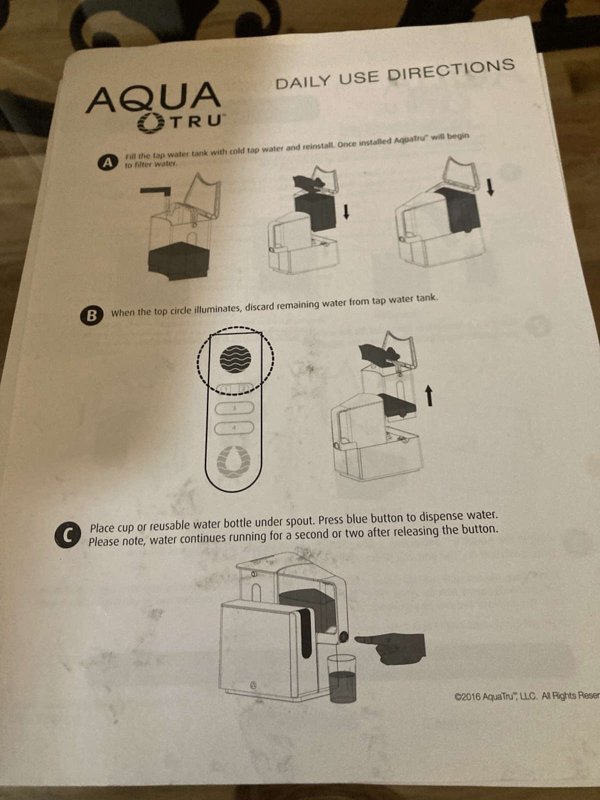 AquaTru Countertop Reverse Osmosis Water Purifier System AT2010 W/Extra Tank