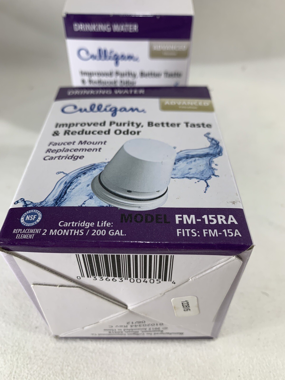 2 Pk Culligan FM-15RA Advanced Replacement Water Filter Cartridge / 200gal / NEW