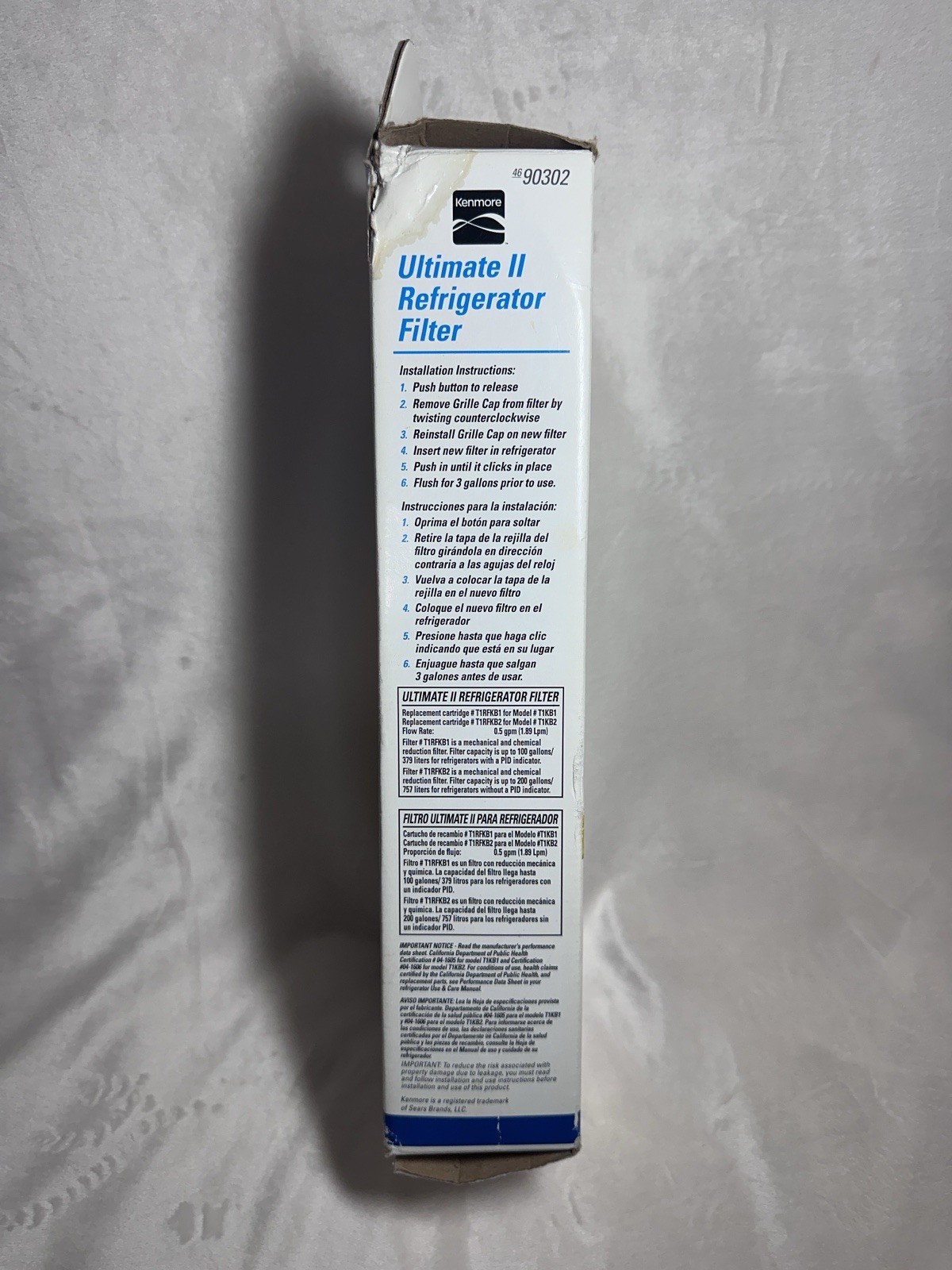 2 Kenmore Ultimate II Refrigerator Filters 4690302 – 2 Stage Filtration Open Box