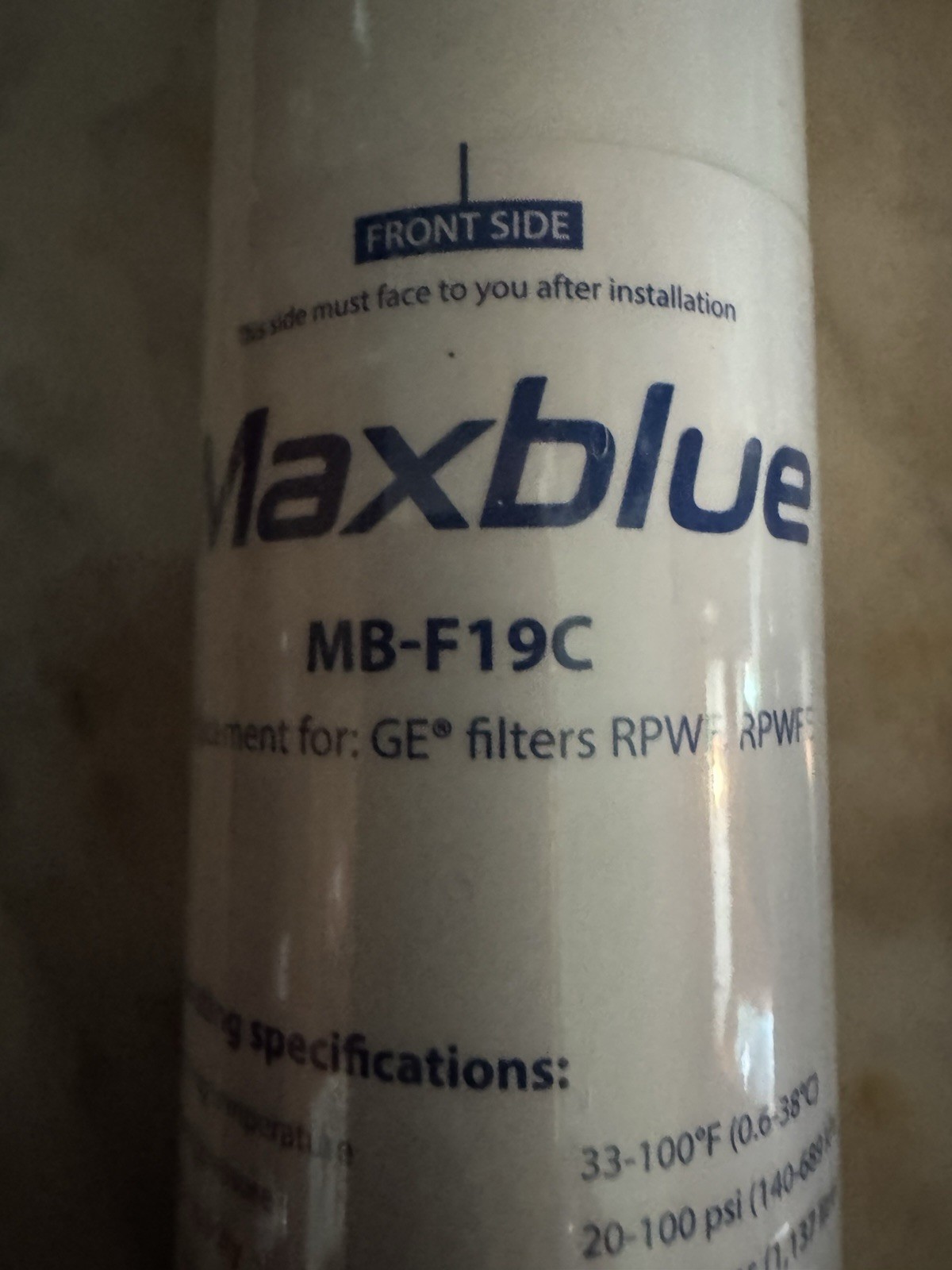 Maxblue MB-F19C Replacement Water Filter NEW SEALED