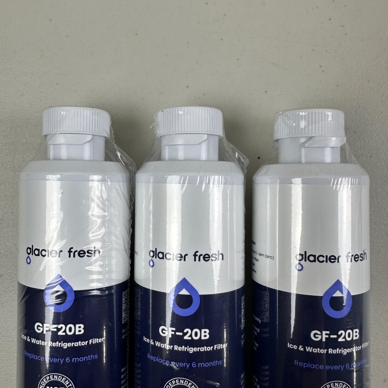 3 PACK GLACIER FRESH DA29-00020B Refrigerator Water Filter Compatible Samsung