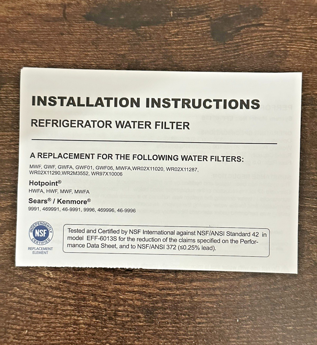 Water Specialist WS613B Replacement for GE MWF SmartWater MWFP 2-Pack Filters