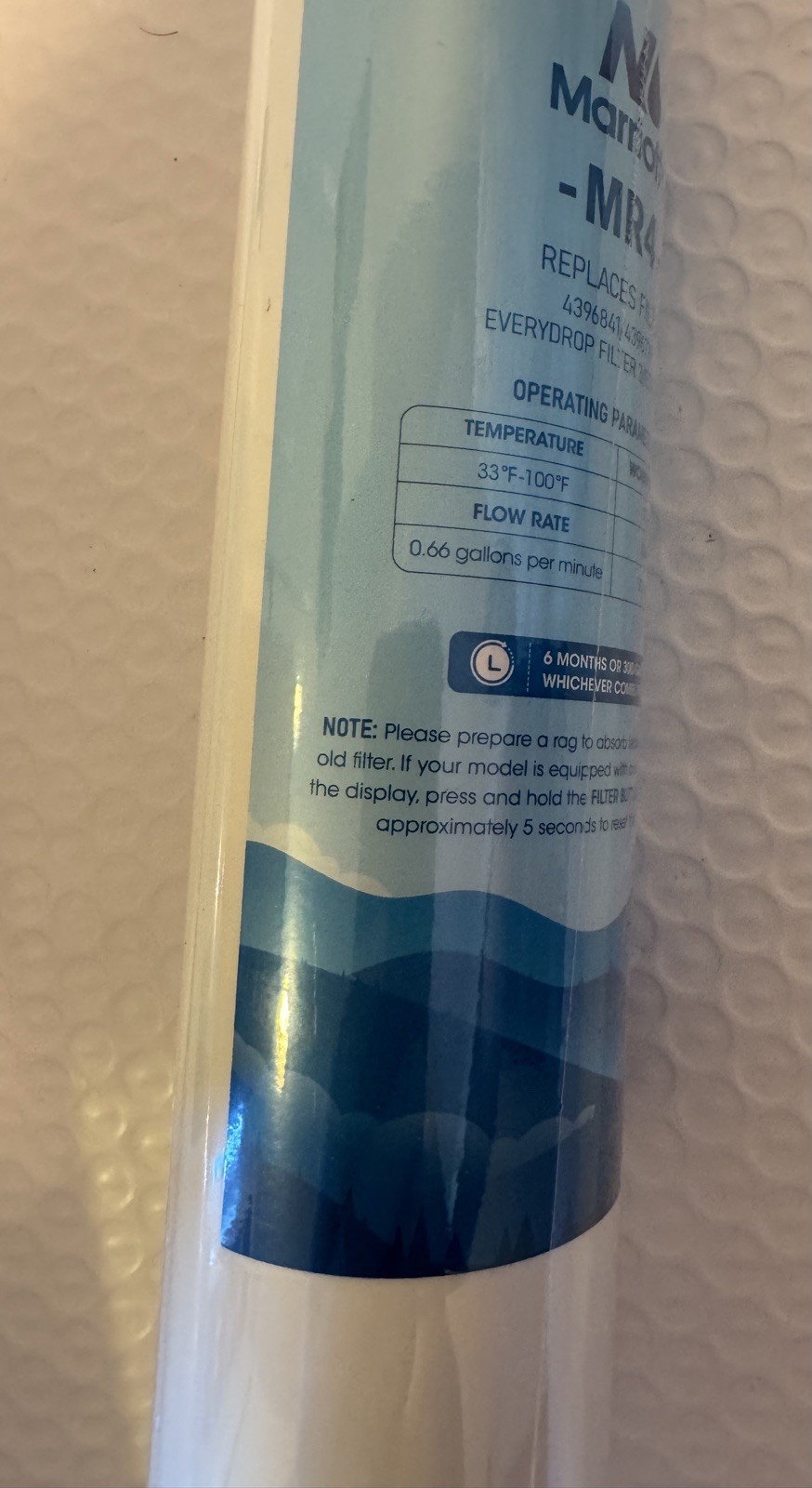 Marriotto MR4 Replacement Water Filter – Pack Of 3 – New and sealed