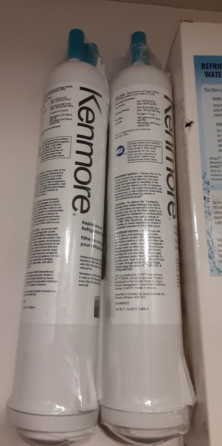 Kenmore & Unbranded Replacement refrigerator Water Filters 4609083 Lot of 4(2…