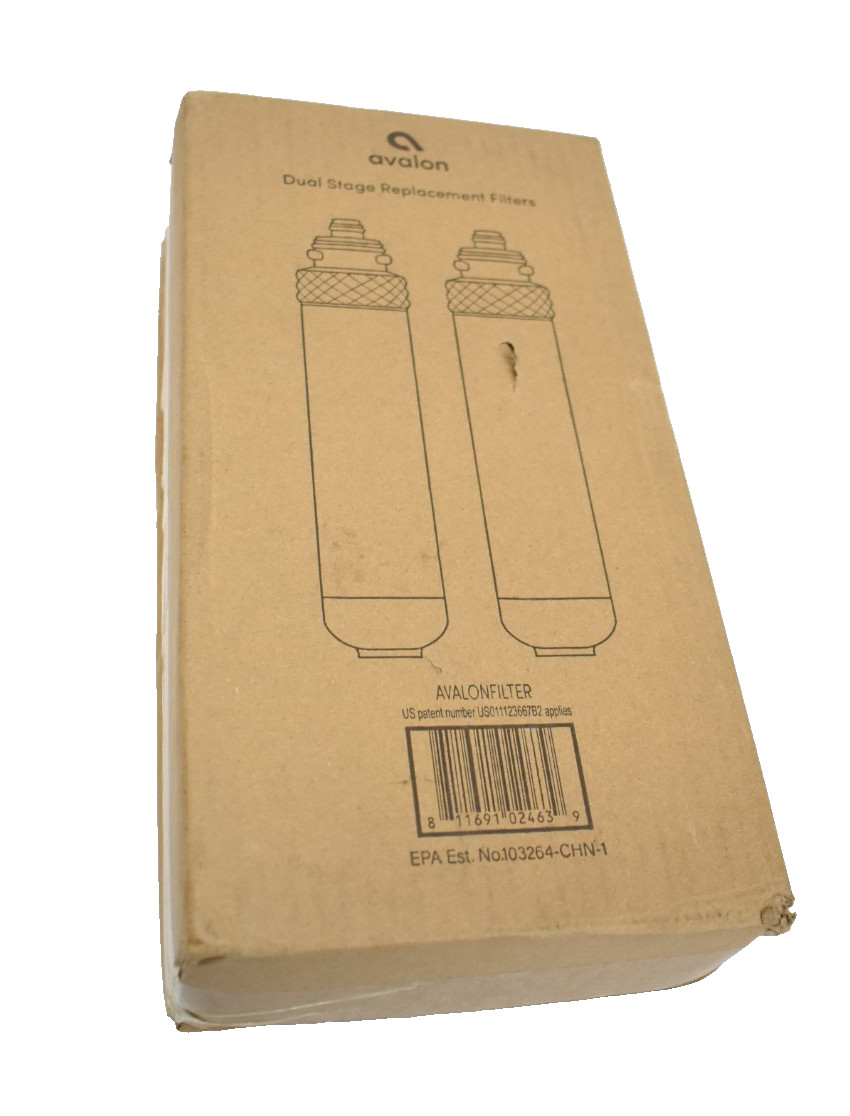 Avalon Dual Stage Replacement Filters Stage 1/2 For Bottleless Water Coolers