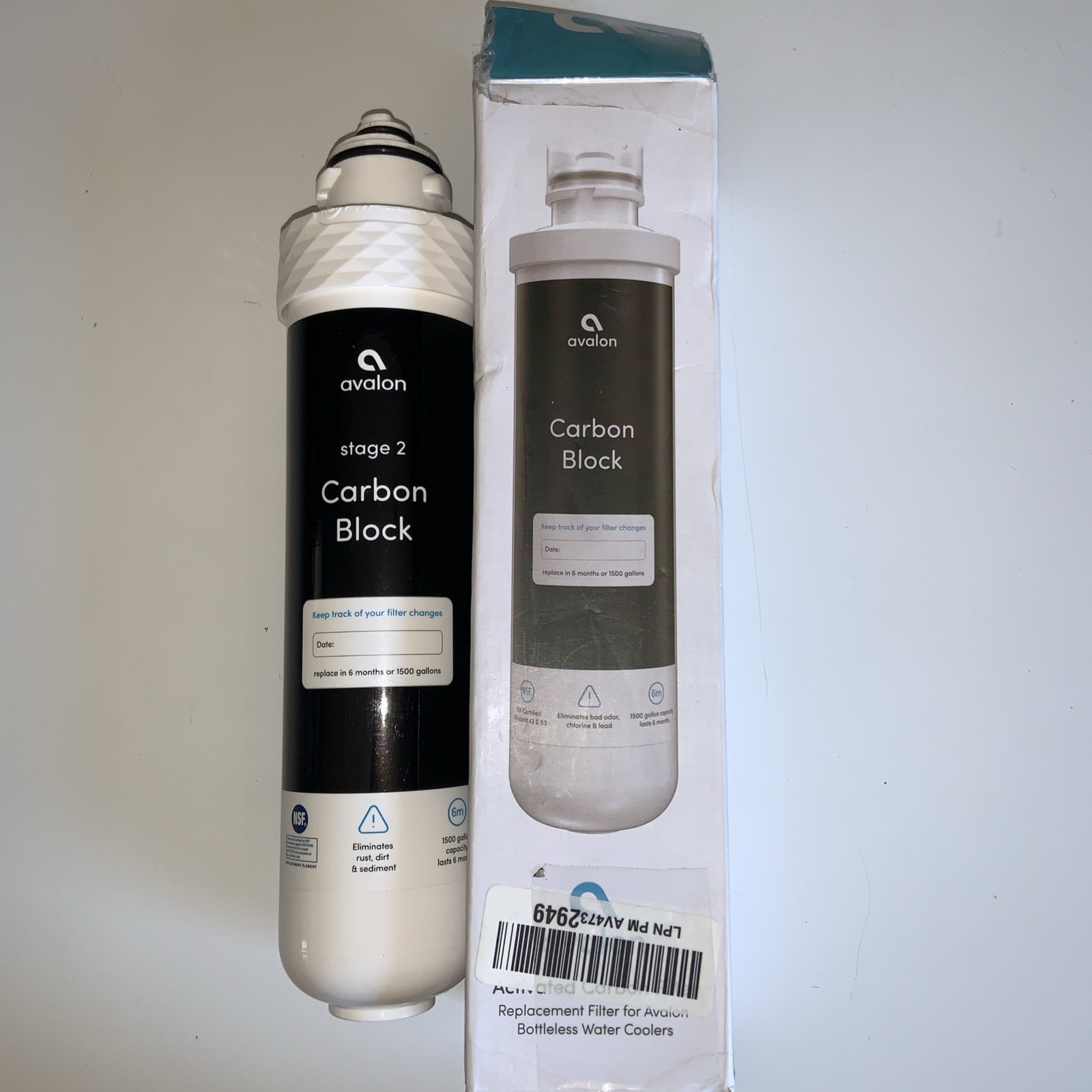 Avalon Activated Carbon Replacement Filter for bottle less water coolers