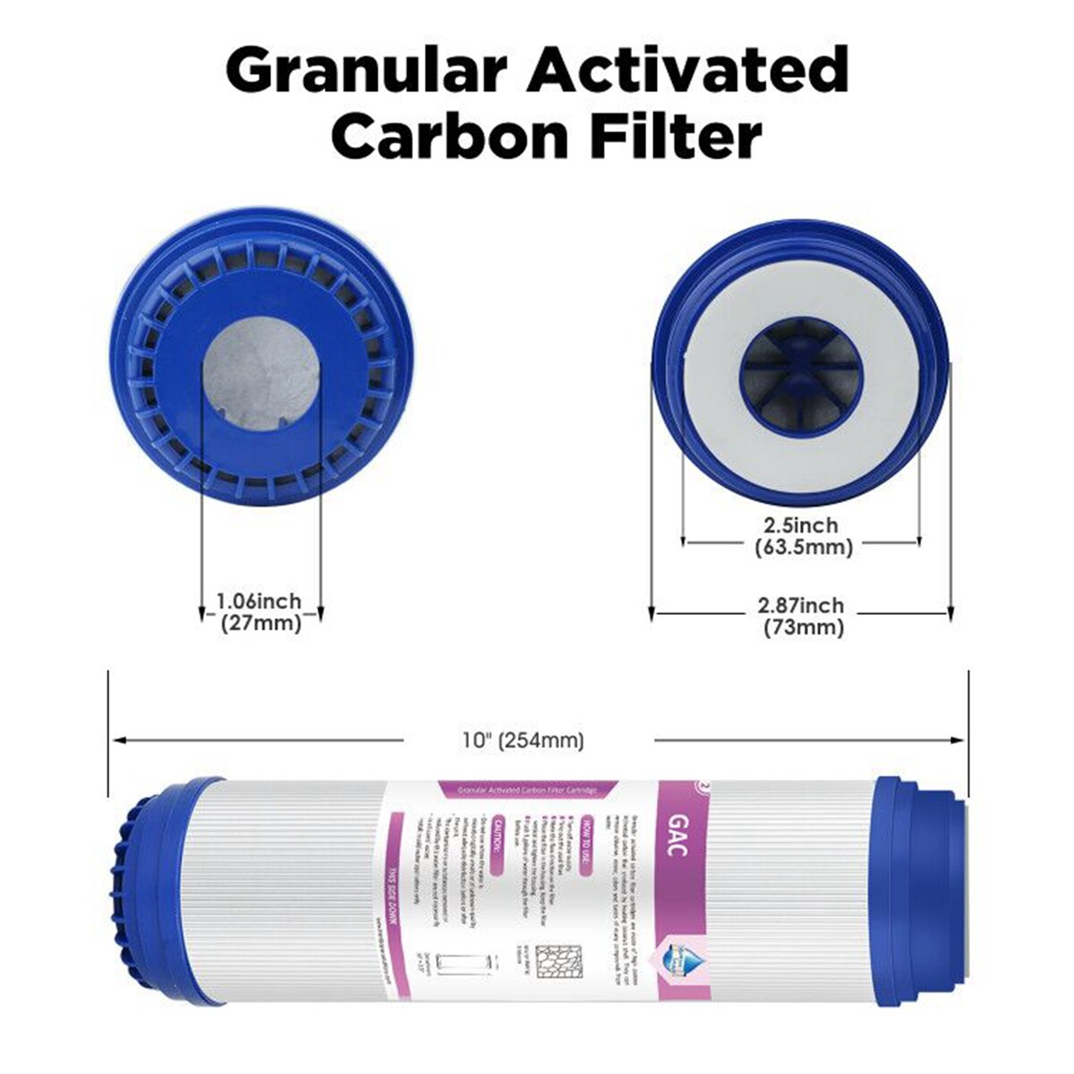 2/3/5/6 Stage RO Reverse Osmosis Water Filter 10×2.5″ Cartridges Set Whole House