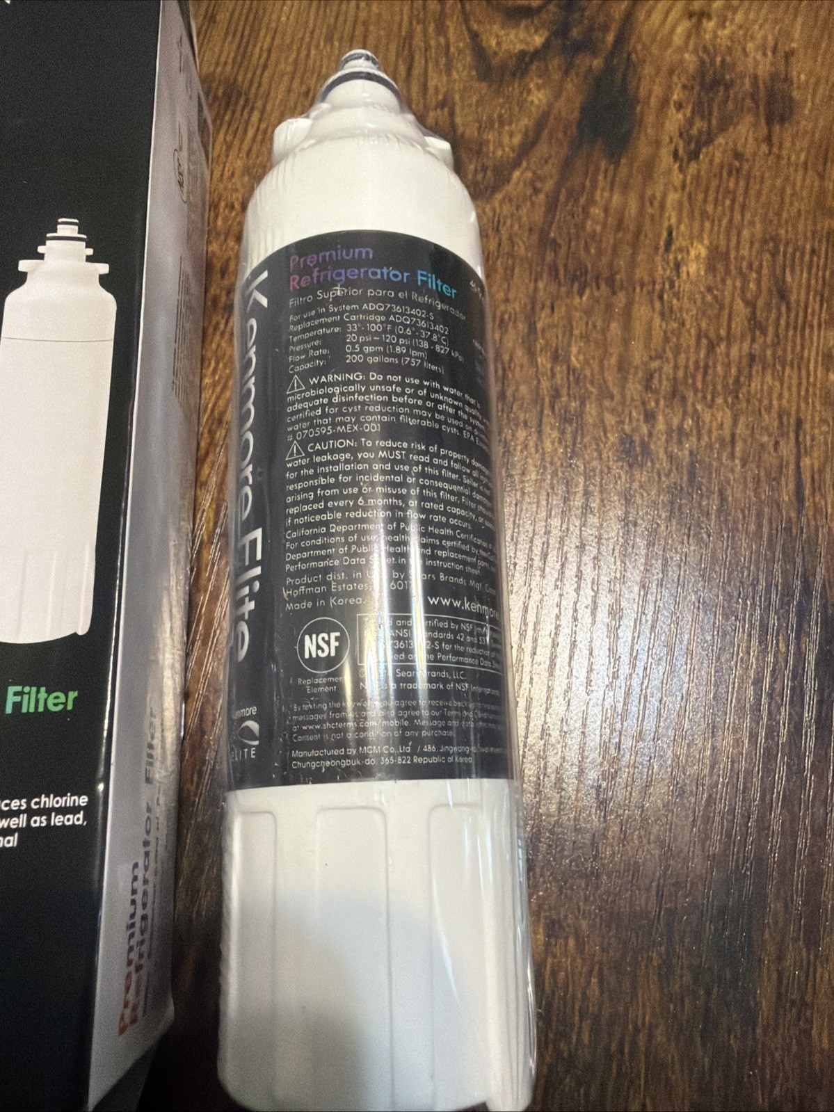 1 PACK Fit for Kenmore Elite 46-9490 Refrigerator Water Filter New Made in Korea