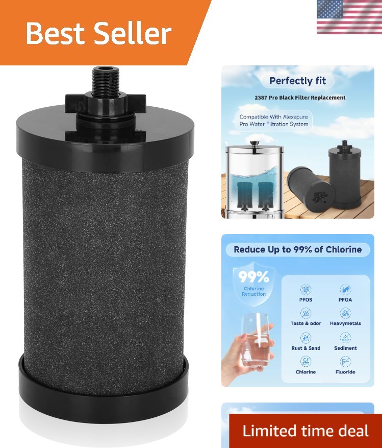 Filter Replacement, NSF/ANSI 42 Certified for Alexapure Water Filter Replacem…