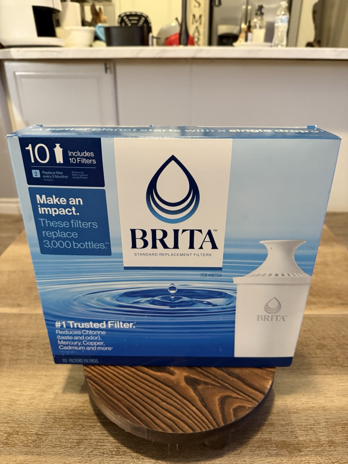 Brita Genuine 987554 Water Pitcher Standard Replacement 9 Filters New Open Box