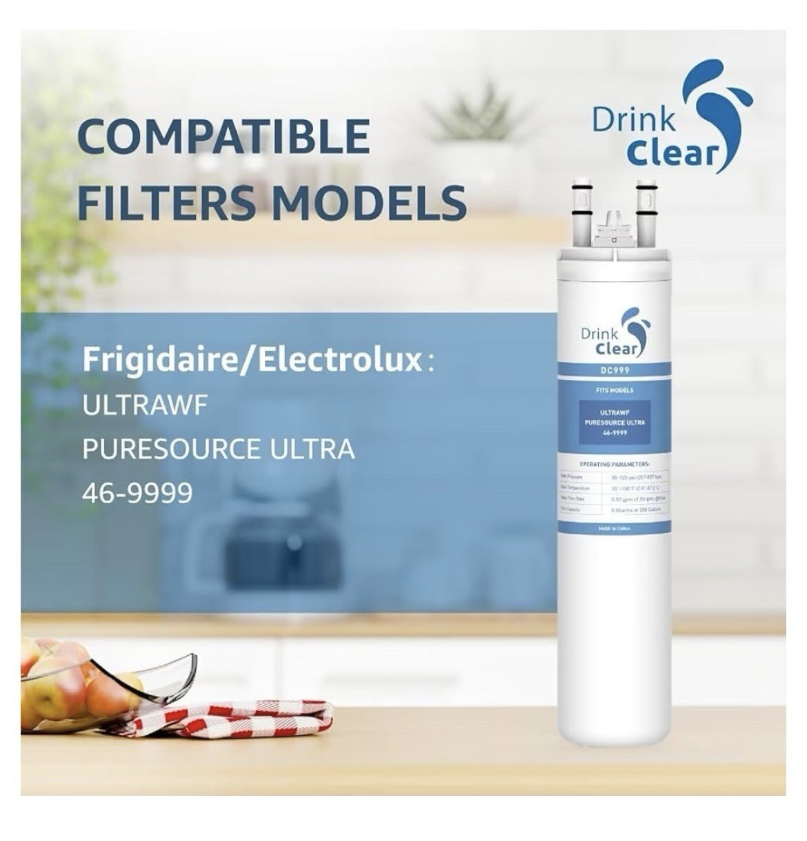 Compatible with ULTRAWF, Pure Source Ultra, Kenmore 9999, 46-9999 Water and I…