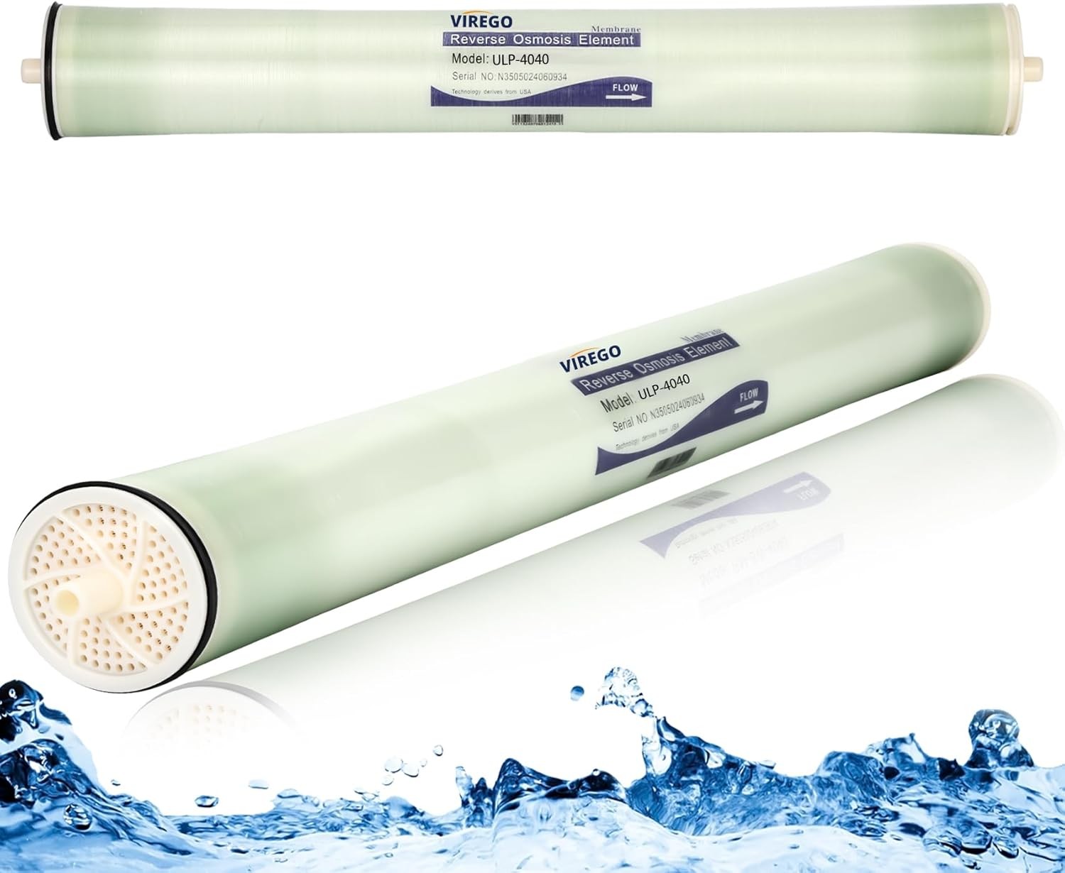 4″ x 40″ Reverse Osmosis ULP-4040 2400 GPD UWS Commercial RO Membrane US