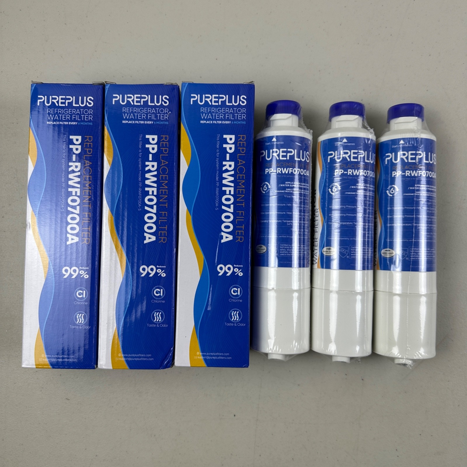 3 PACK PUREPLUS Fits Samsung DA29-00020B HAF-CIN/EXP PP-RWF0700A