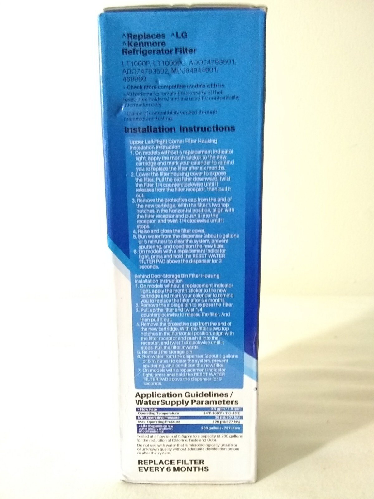 Ice Pure Refrigerator Water Filter Replacement Filter #RWF4700A New