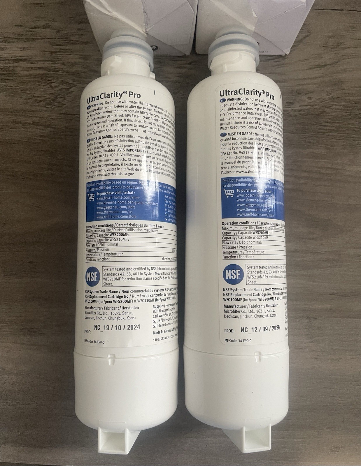 2-Pack Bosch Ultra Clarity Pro Filter BORPLFTR55 11032531