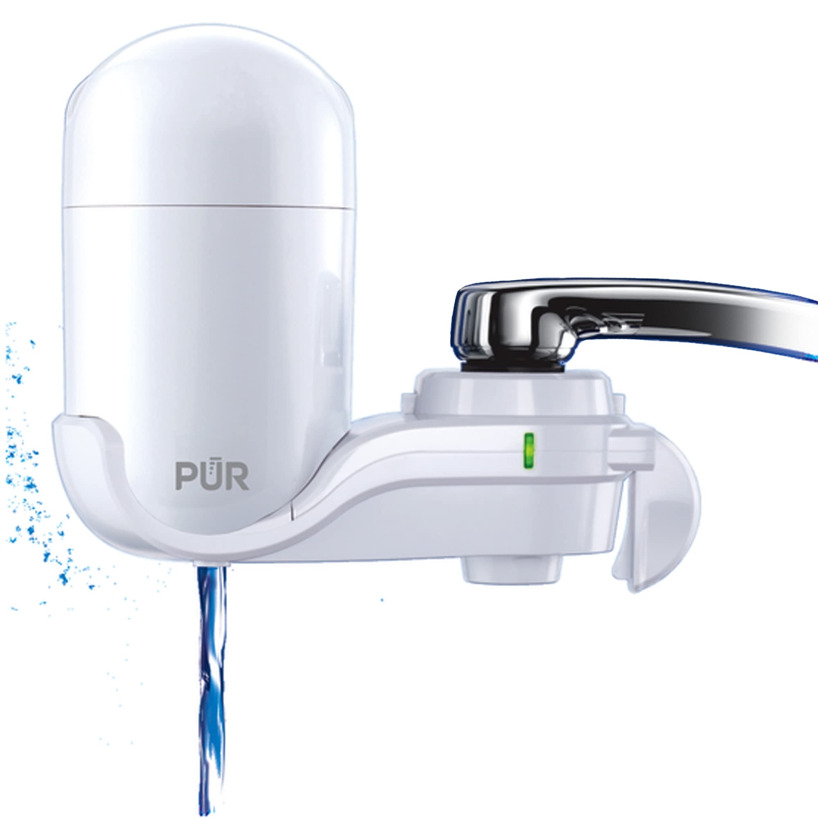 PUR FM3333B Faucet Water Filtration System- Vertical Mount, White, Lead Reducing