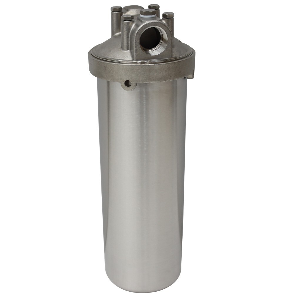 Stainless Water Filter Housing 10″ L cartridges 3/4in NPT Kit Shell for Rust