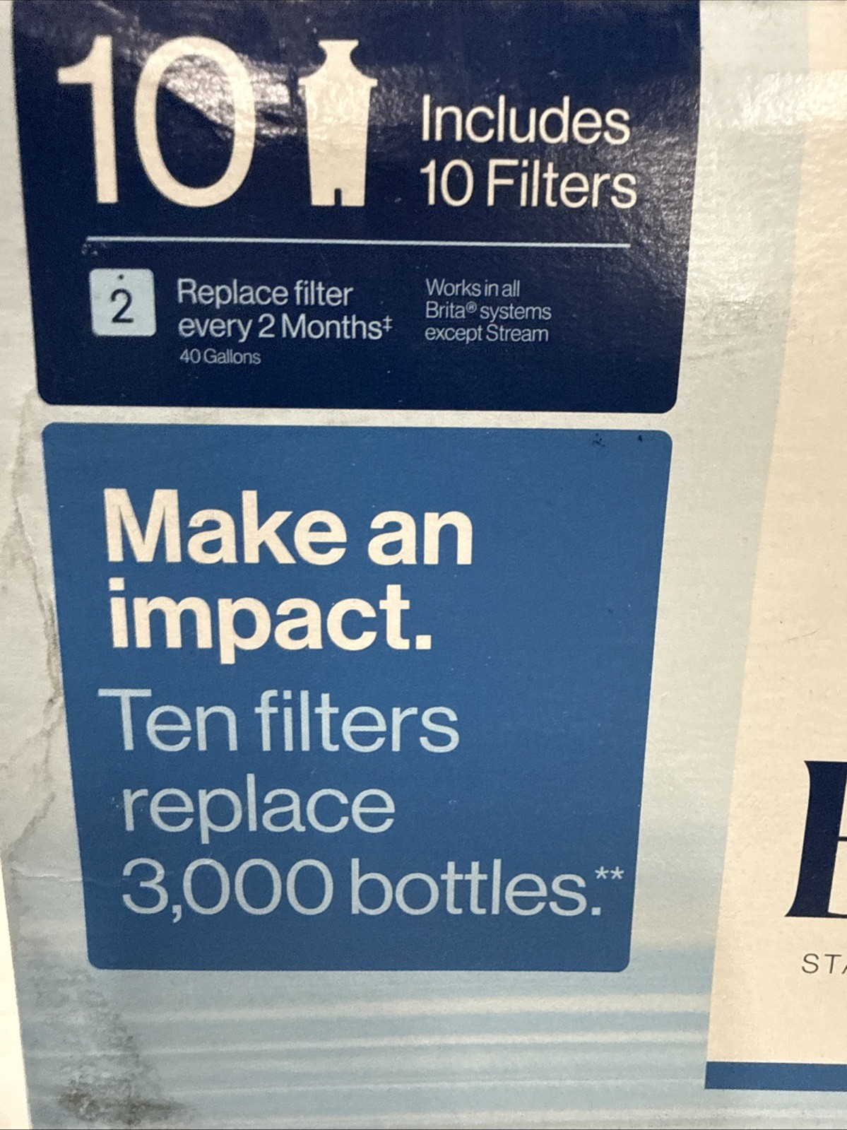 Brita 987554 Pitcher Replacement Filters, OB03, 10 Pack