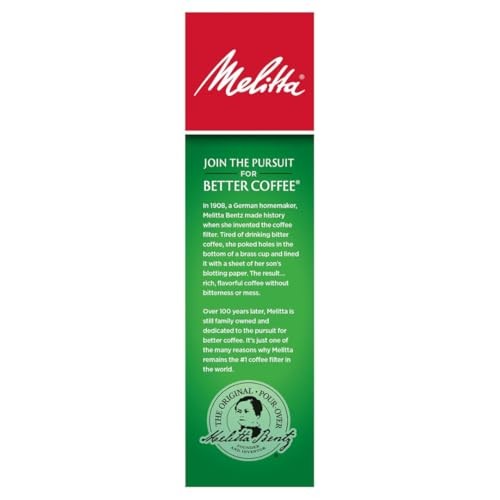 Melitta #4 Cone Coffee Filters, White, 100 Count (Pack Of 6), 6-Pack, White