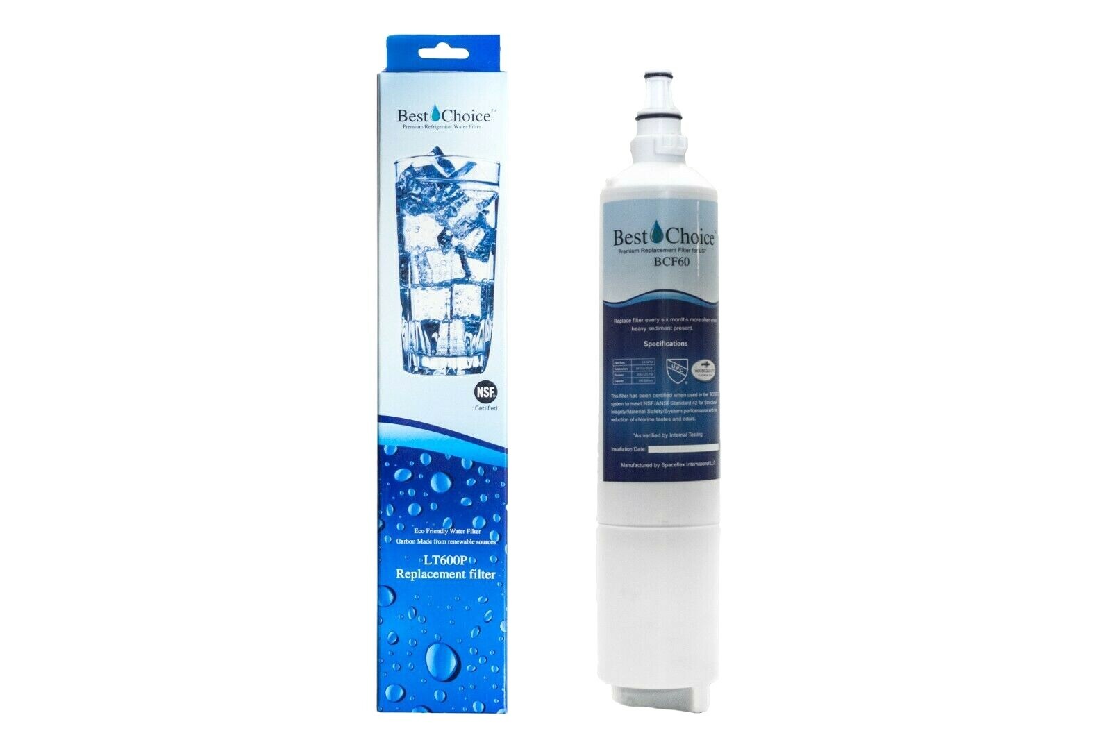 1 Pack Fits LG LT600P 5231JA2006A 5231JA2006B 9990 Refrigerator Water Filter