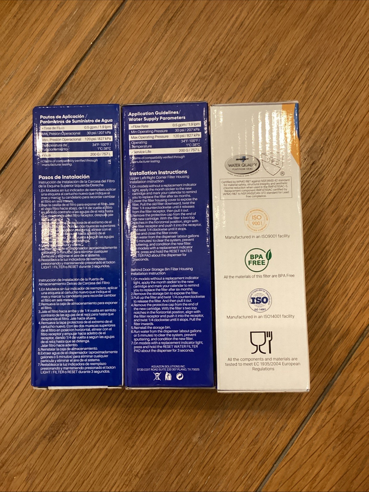 Pureplus RWF4700AC Replacement Refrigerator Water Filter Lot Of 3 and 3pk af004