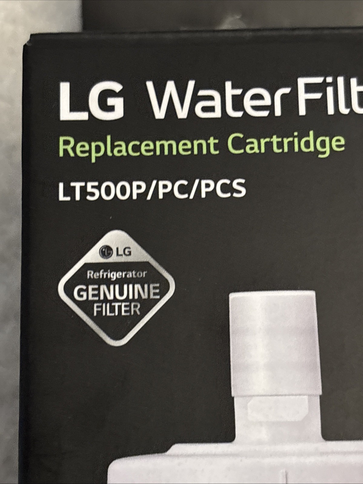 LG Water Filter Cartridge LT500P 6 Month 500 Gallon Capacity