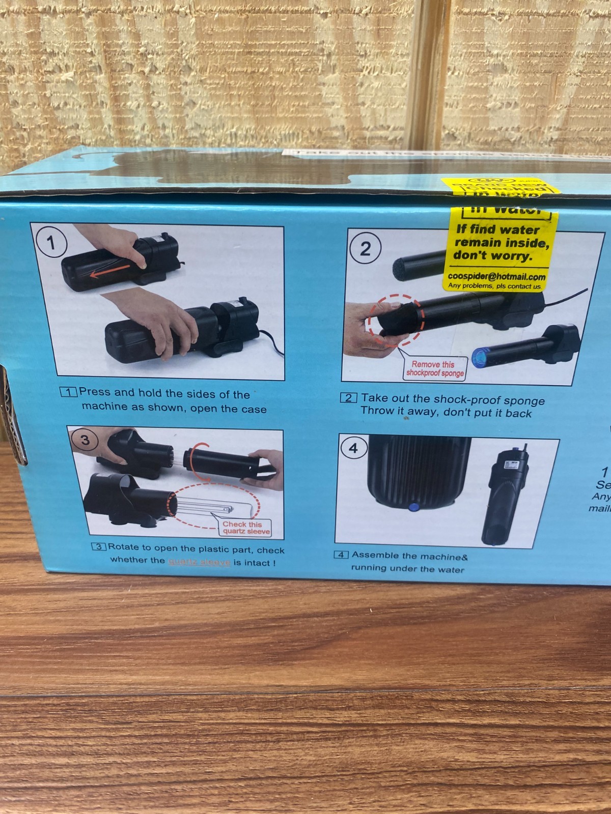 Aquarium UV Filter Remove Green Algae Keeps Water Clean UVC Sterilizer Air Pump