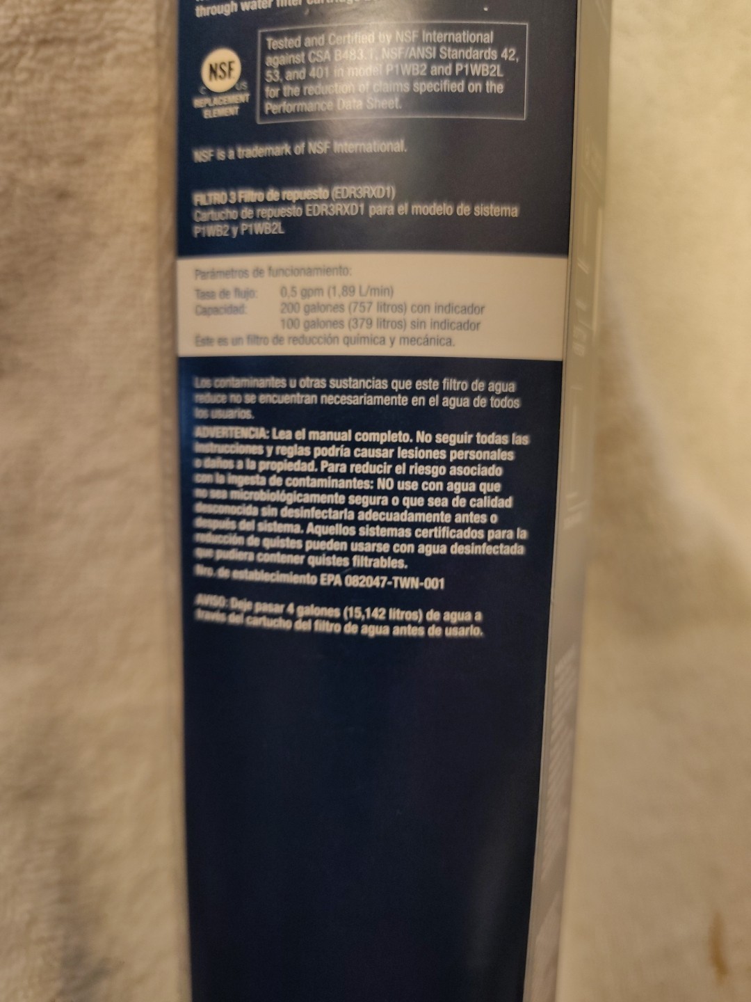 Maytag Ice and Water Refrigerator Filter 3 EDR3RXD1 Single-Pack