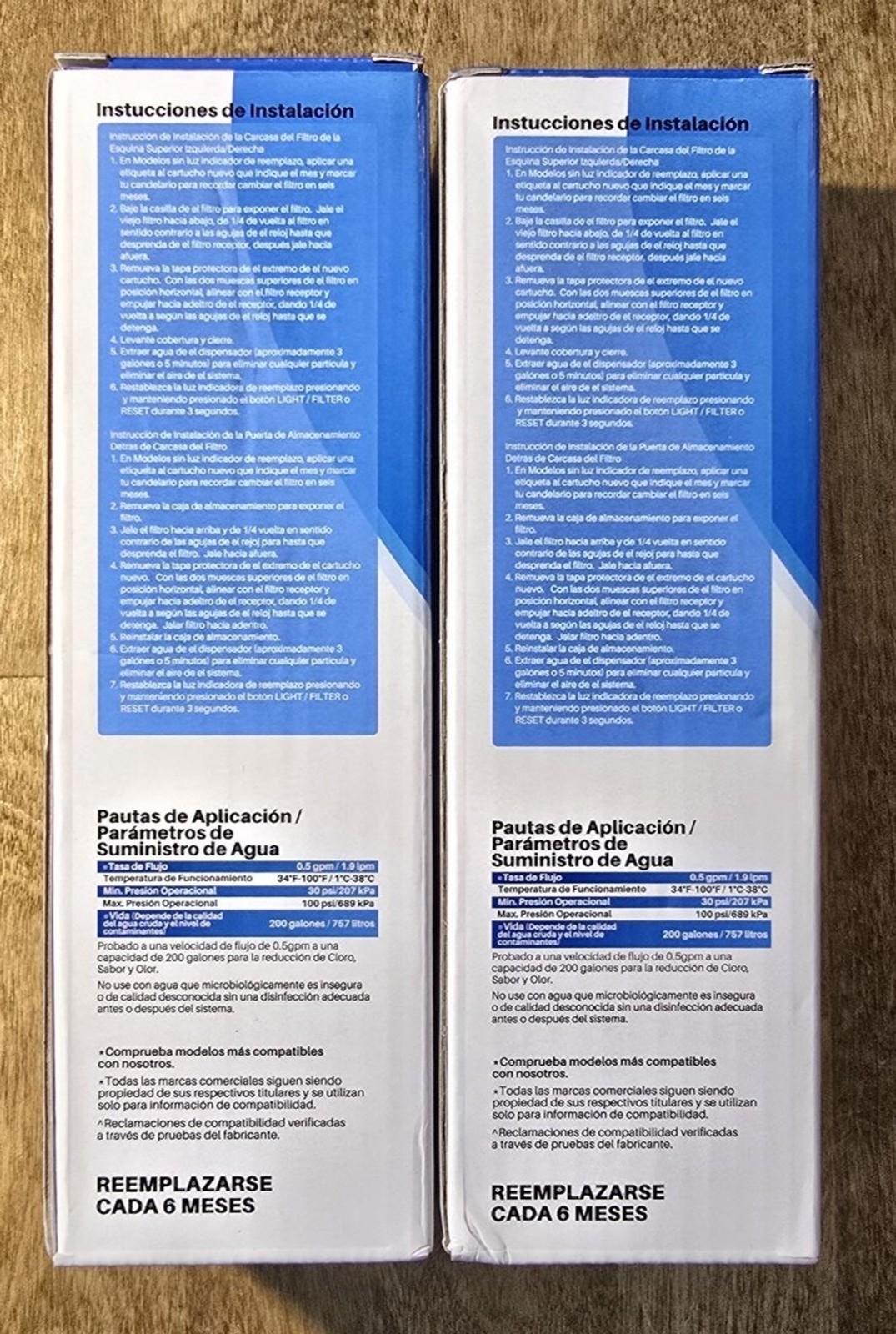 RWF4700AC Water Filter Fit for LT1000P, ADQ747935, LMXS28626D, LT1000PC 2PACK