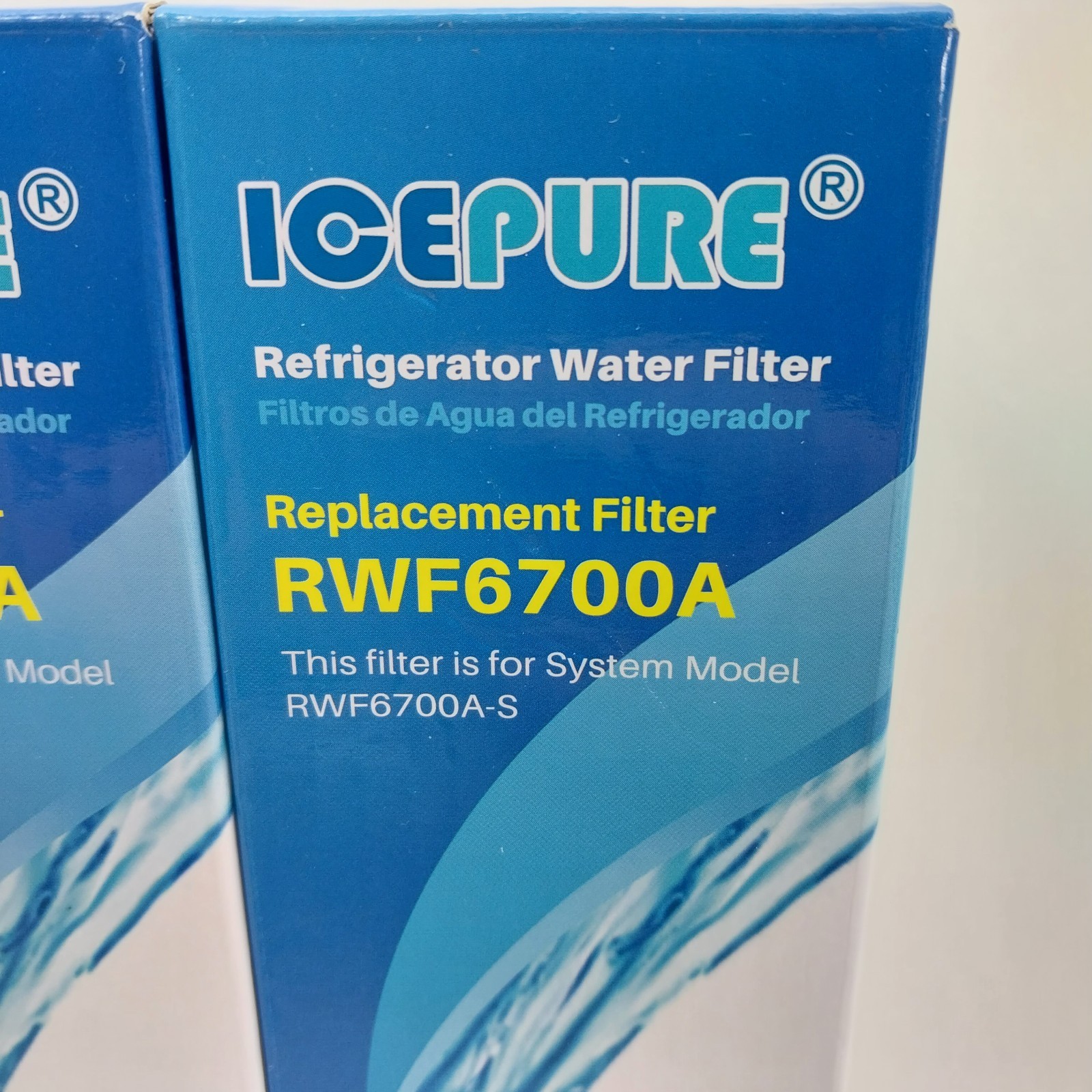 2x IcePure RWF6700A Water Filter for Multiple Refrigerators- White