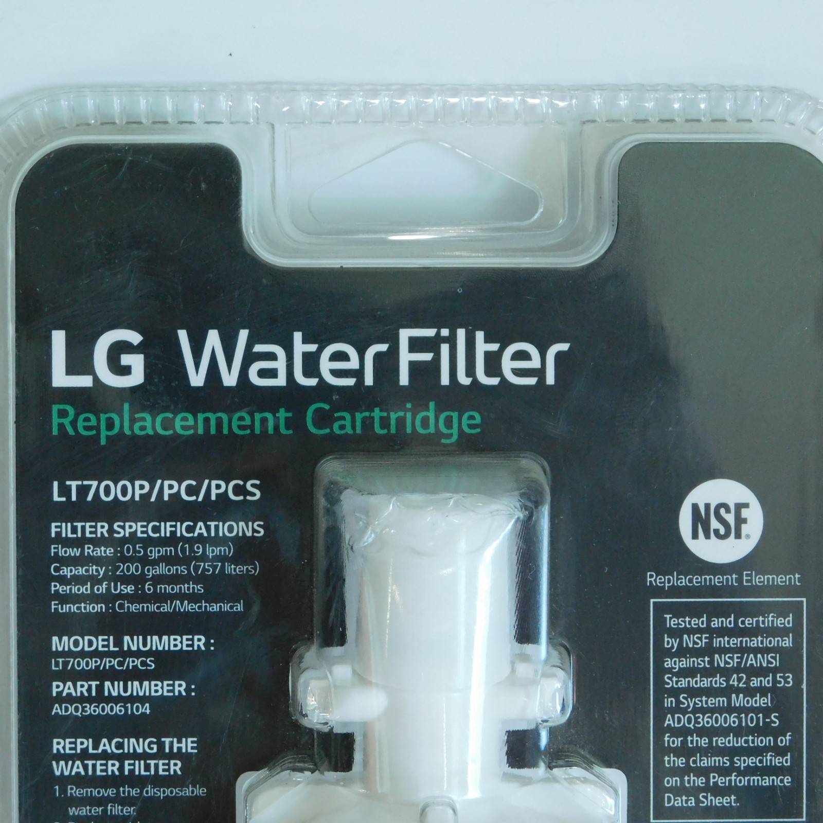 LG water filter LT600P / PC / PCS REPLACEMENT CARTRIDGE