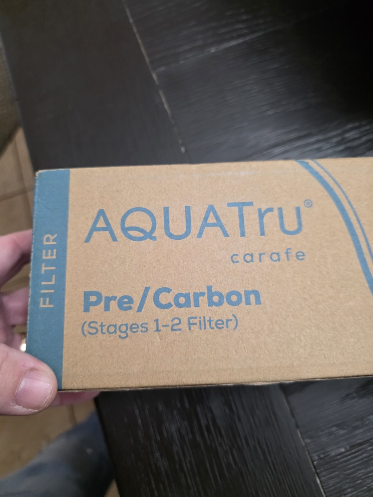 AQUA TRU Carafe AT100 2-Stage Pre/Carbon Filter Reduces Sand Silt Sediment New!
