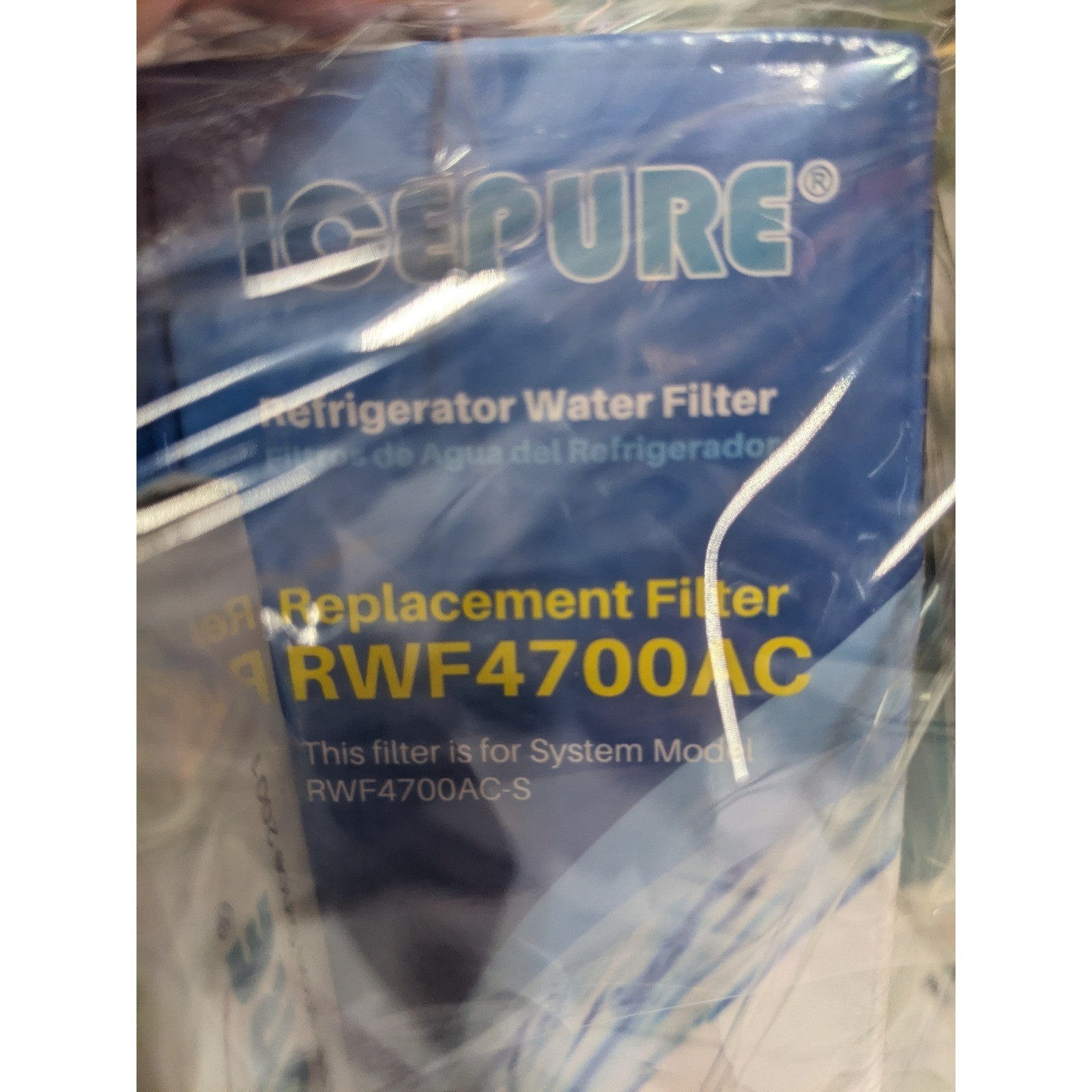 ICEPURE 3 Pack RWF4700AC Refrigerator Water Filters & 3 Pack AF004 Air Filters
