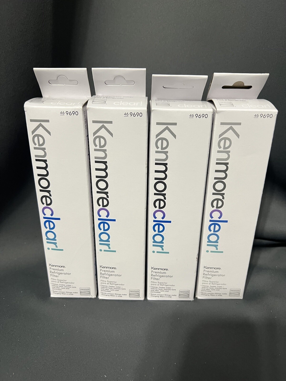 9690 KENMORE 469690 KenmoreClear Refrigerator Water Filter LG LT700P + (4 Pack)