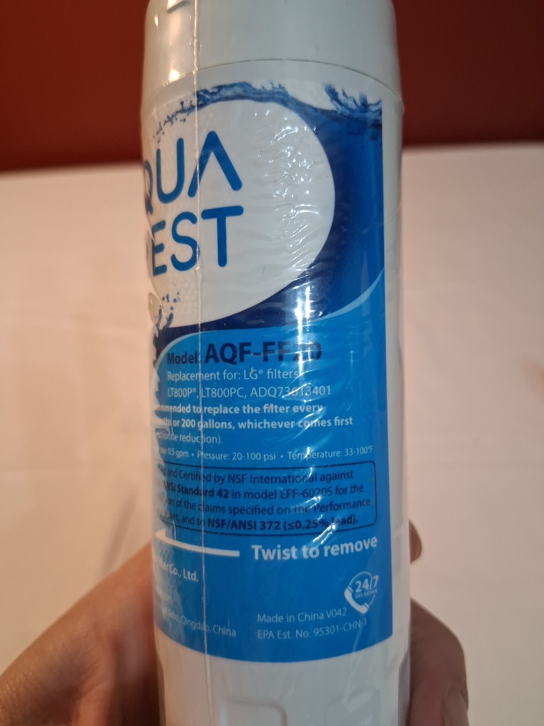 Aqua Crest AQF-FF20 Refrigerator Water Filter New Sealed – Brand New In Plastic