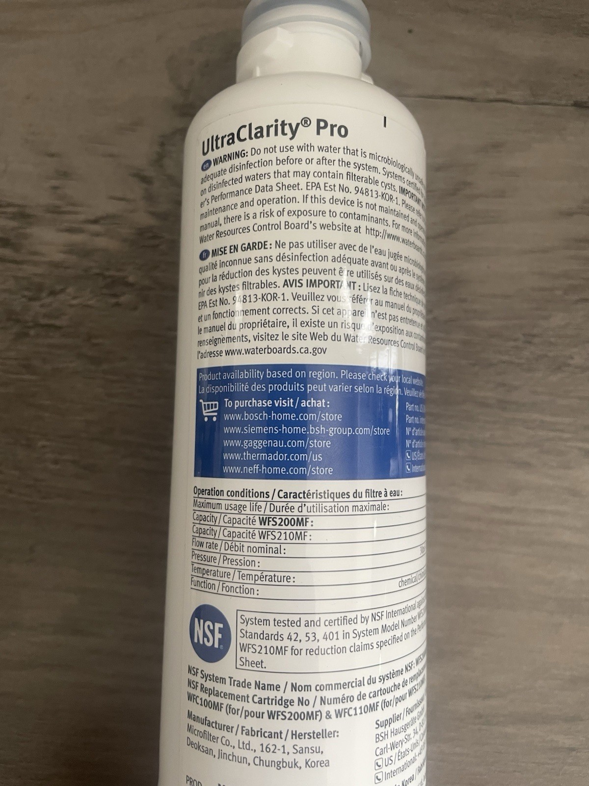 2-Pack Bosch Ultra Clarity Pro Filter BORPLFTR55 11032531