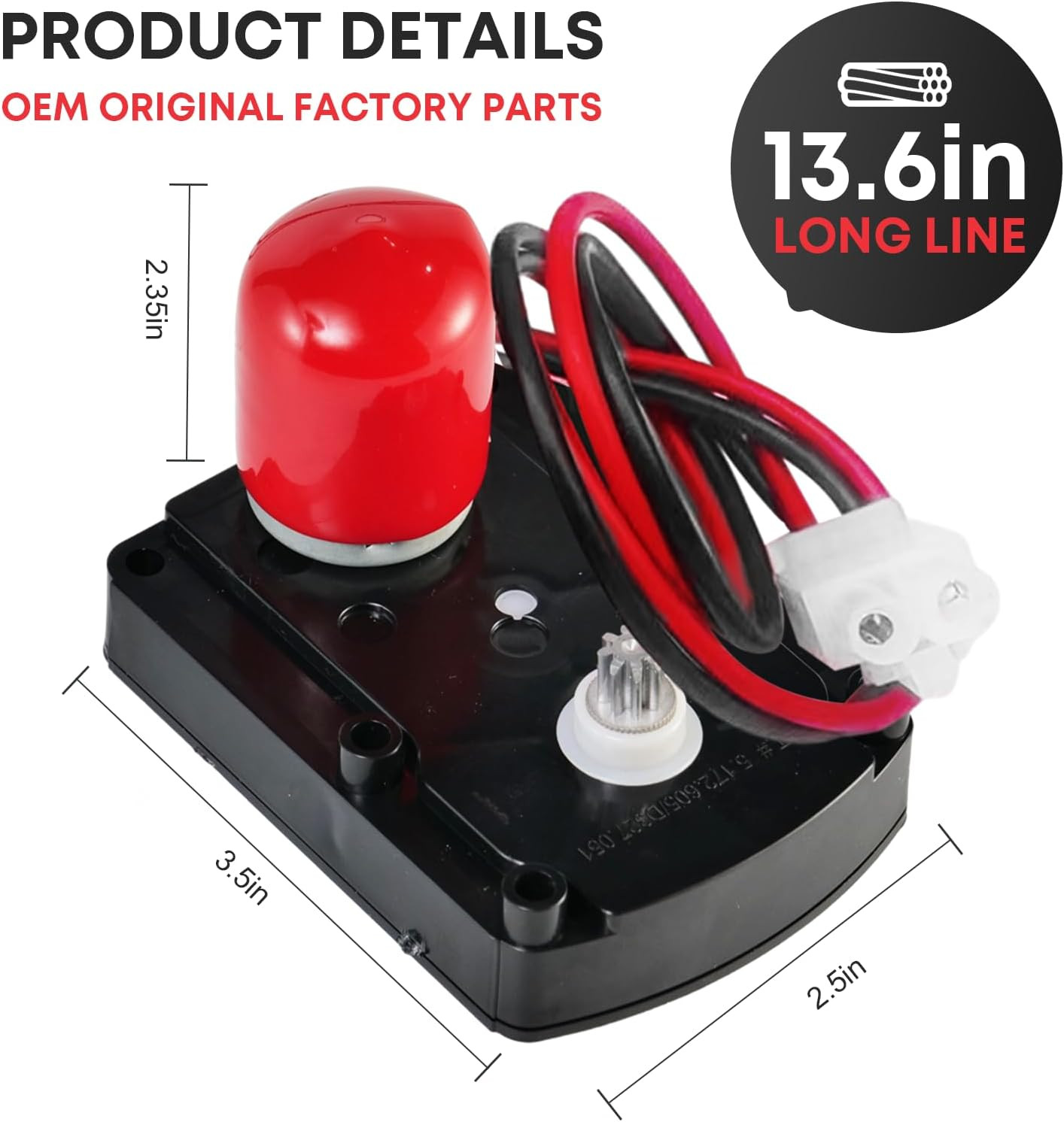 Water Softener Valve Motor Replacement with Screws – Fits Multiple Models