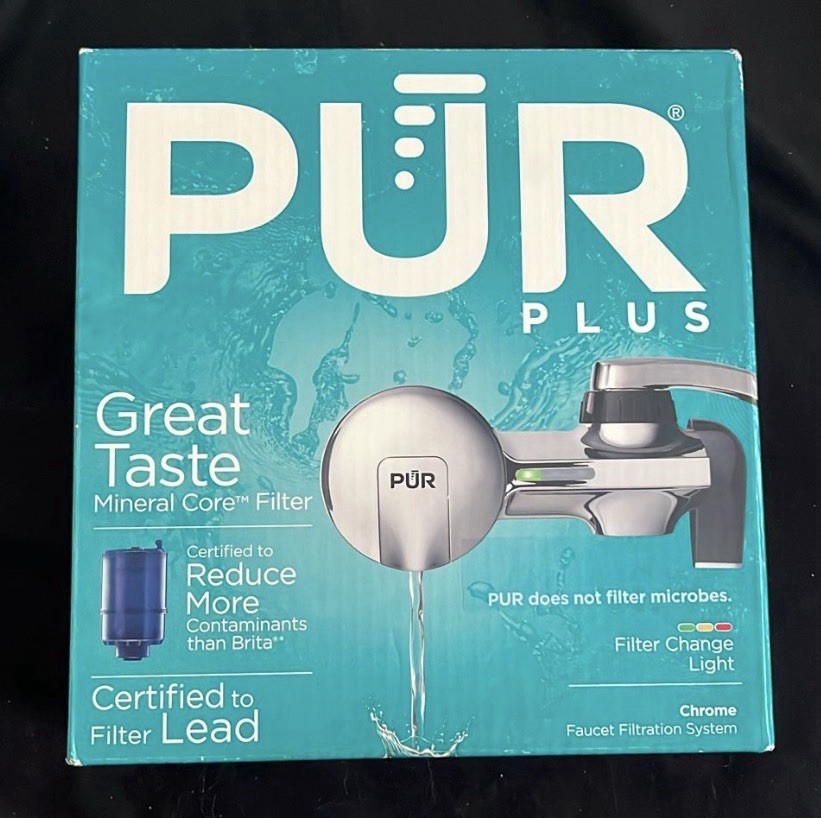 PUR PLUS Faucet Filtration System – Metallic Gray (PFM350V)