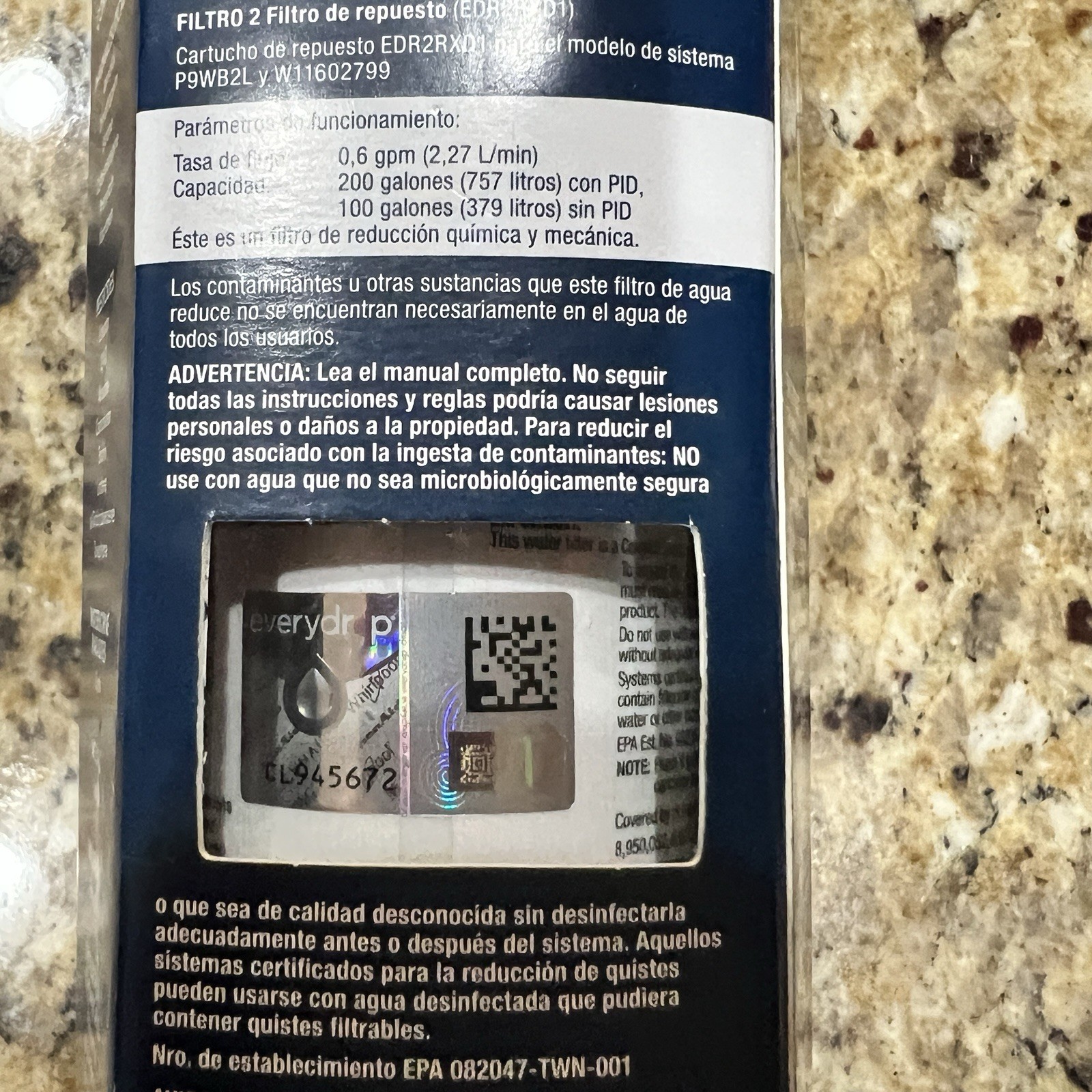 EveryDrop #2 Refrigerator Ice Water Filter
