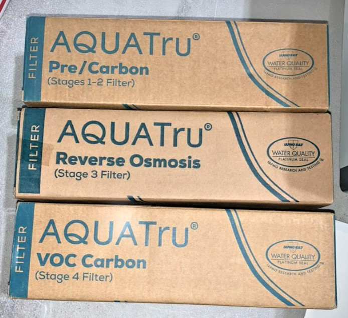 AquaTru Classic Countertop Water Filtration Purification w/ FILTERS & Extra Tank
