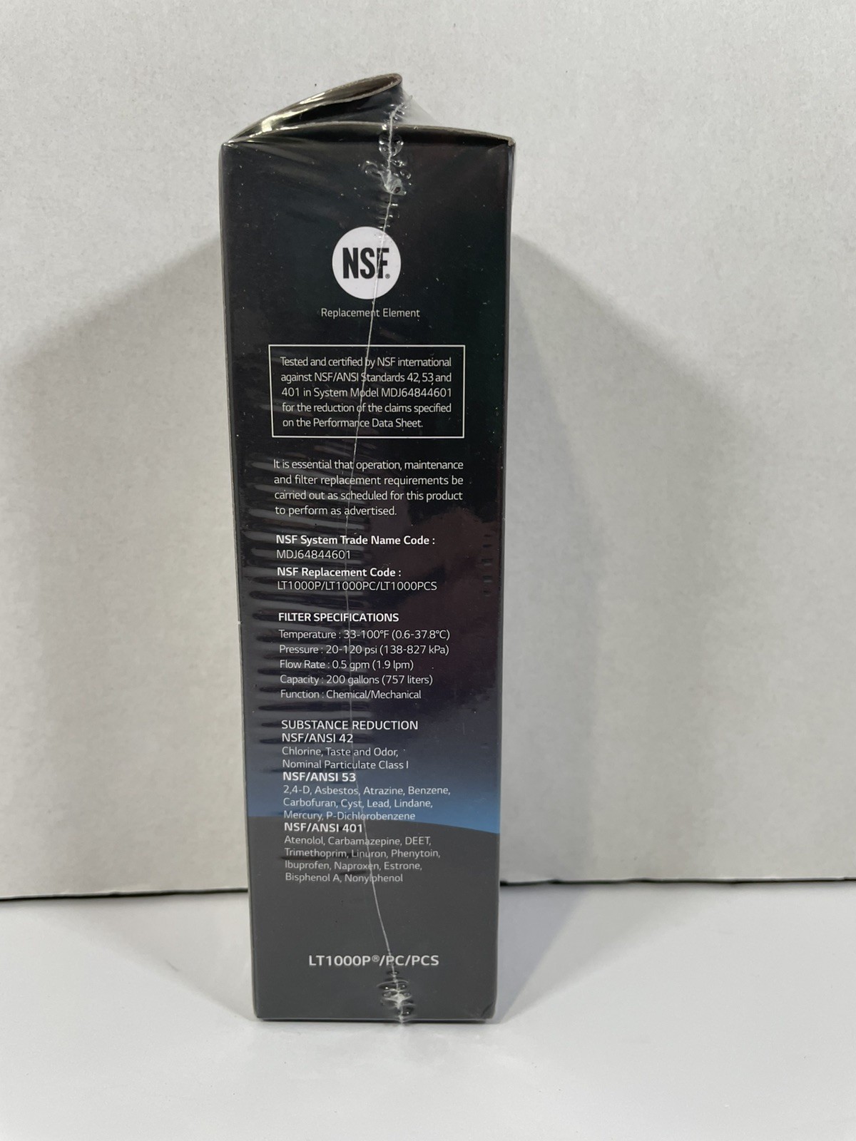 NEW SEALED LG Water Filter Replacement Cartridge (LT1000P/PC/PCS) OEM