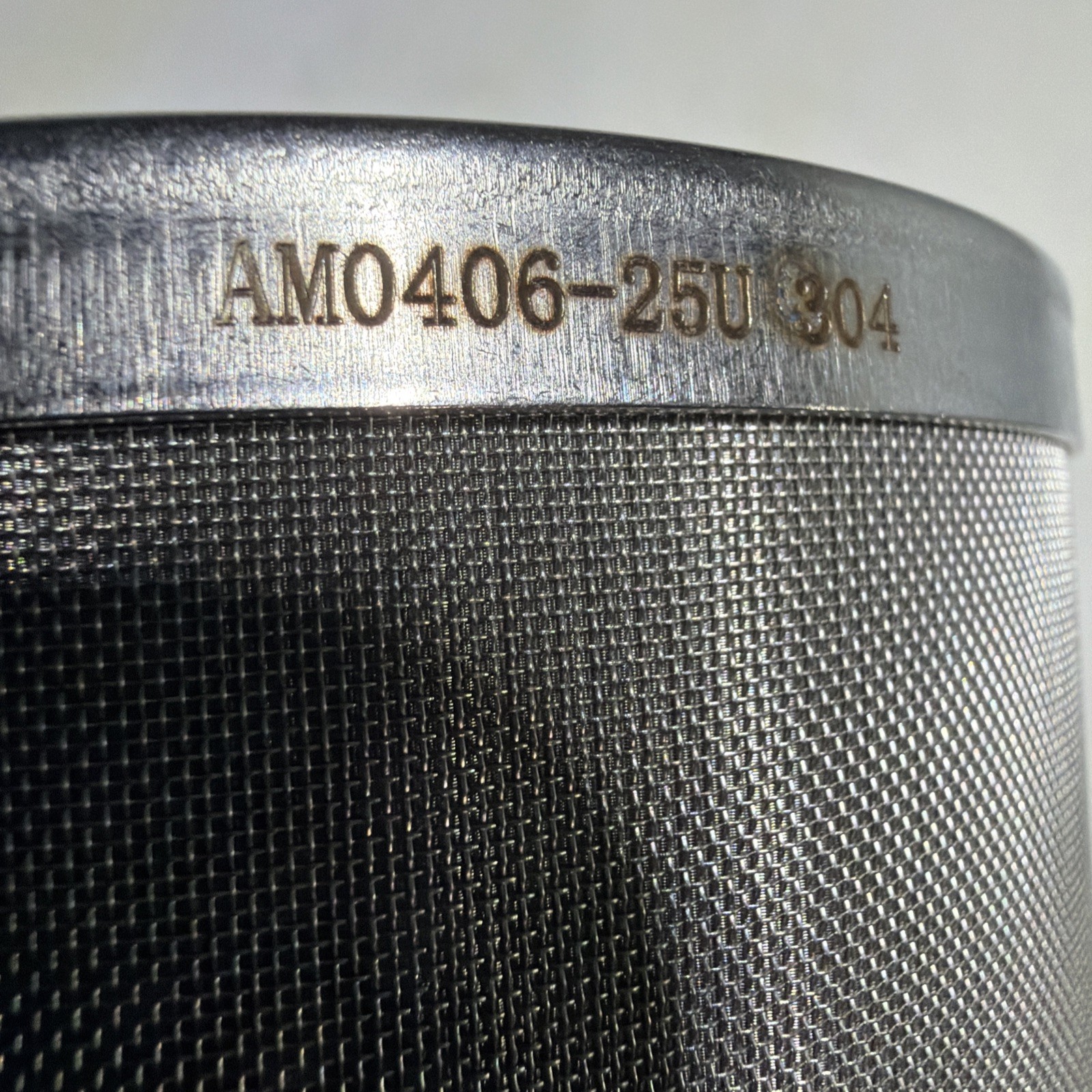 Amwater Stainless Steel WireMesh Filter Cartridge 10” L & 4.5” OD 25 Micron
