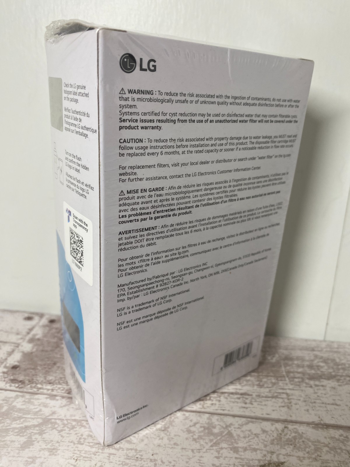 NEW LG LT1000P2 6-Month 200 Gallon Refrigerator Replacement Water Filter 2 Pack
