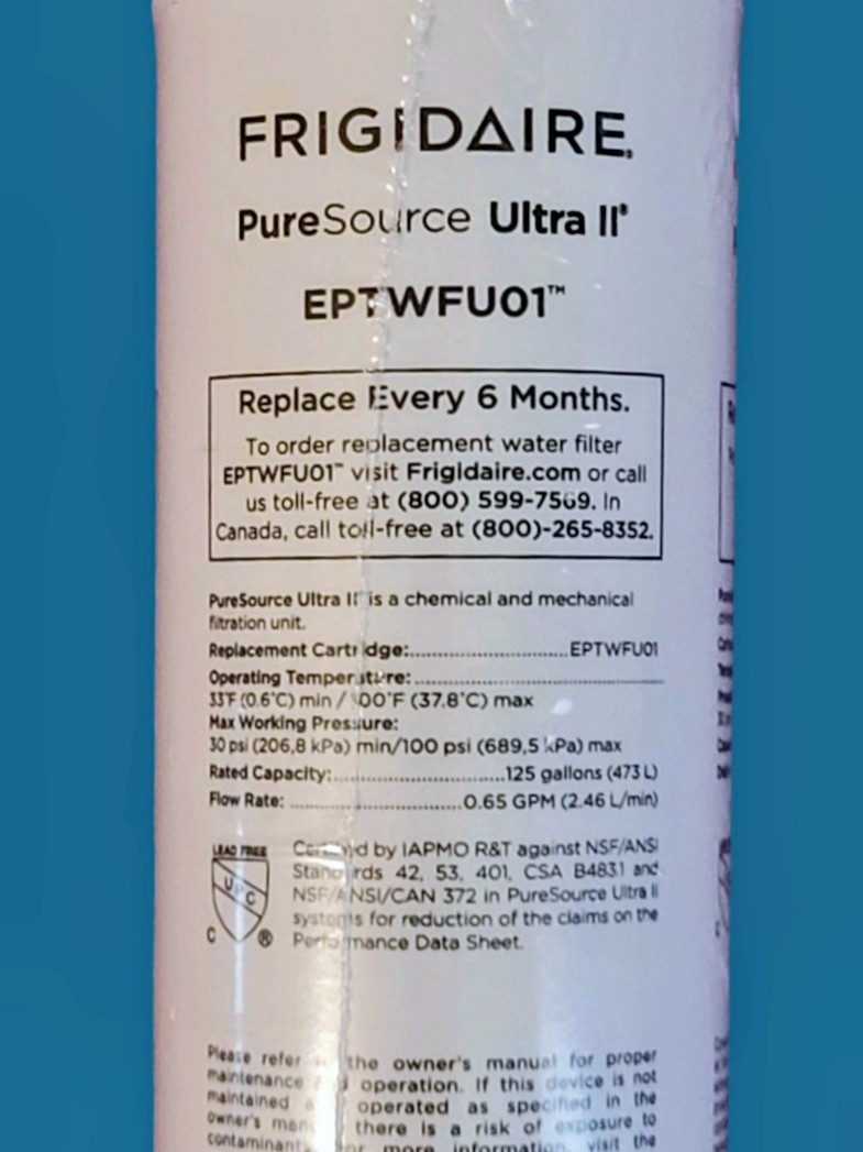 NEW Frigidaire EPTWFU01 Pure Source Ultra II Refrigerator Water Filter – 1 PACK